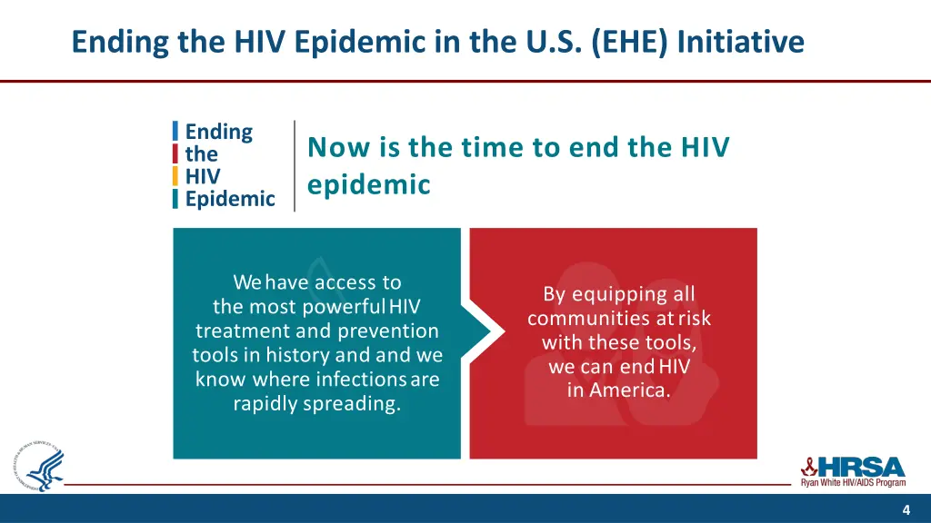ending the hiv epidemic in the u s ehe initiative