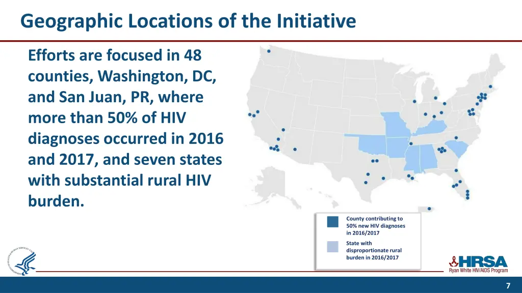 geographic locations of the initiative