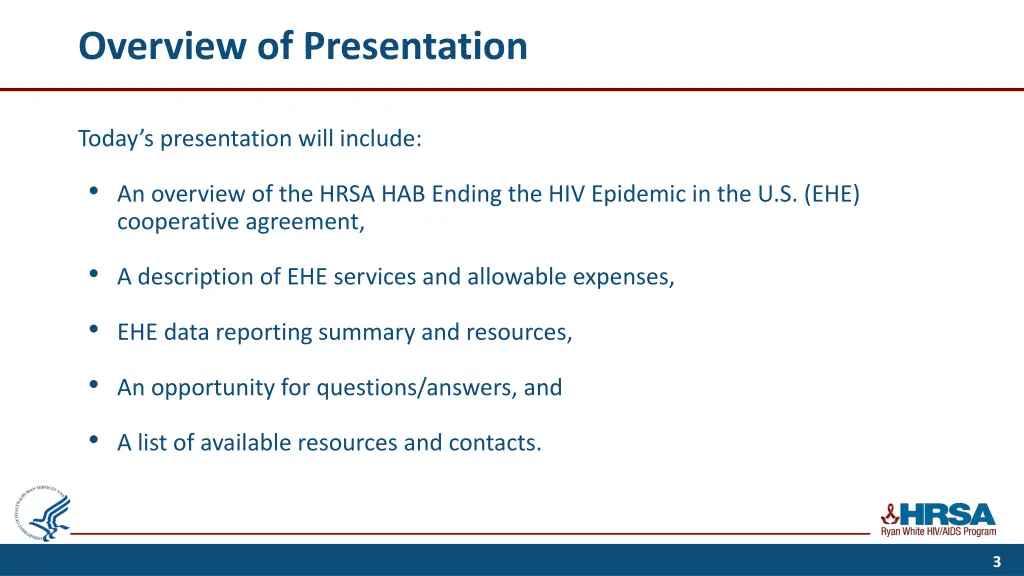 overview of presentation