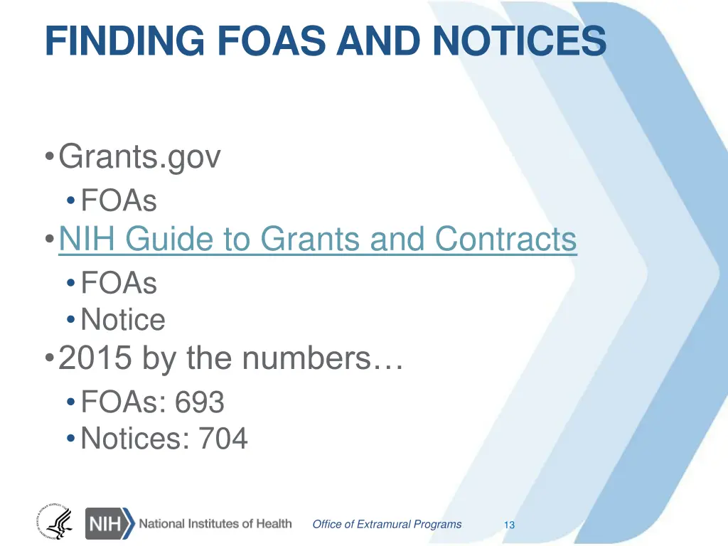 finding foas and notices