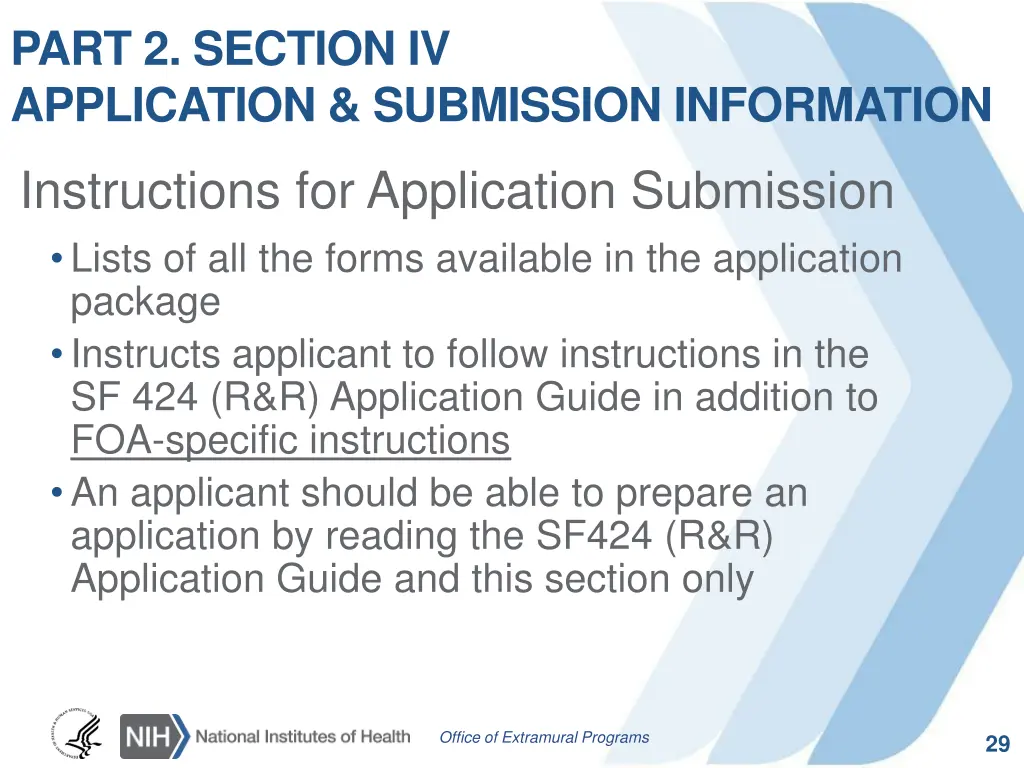 part 2 section iv application submission 1