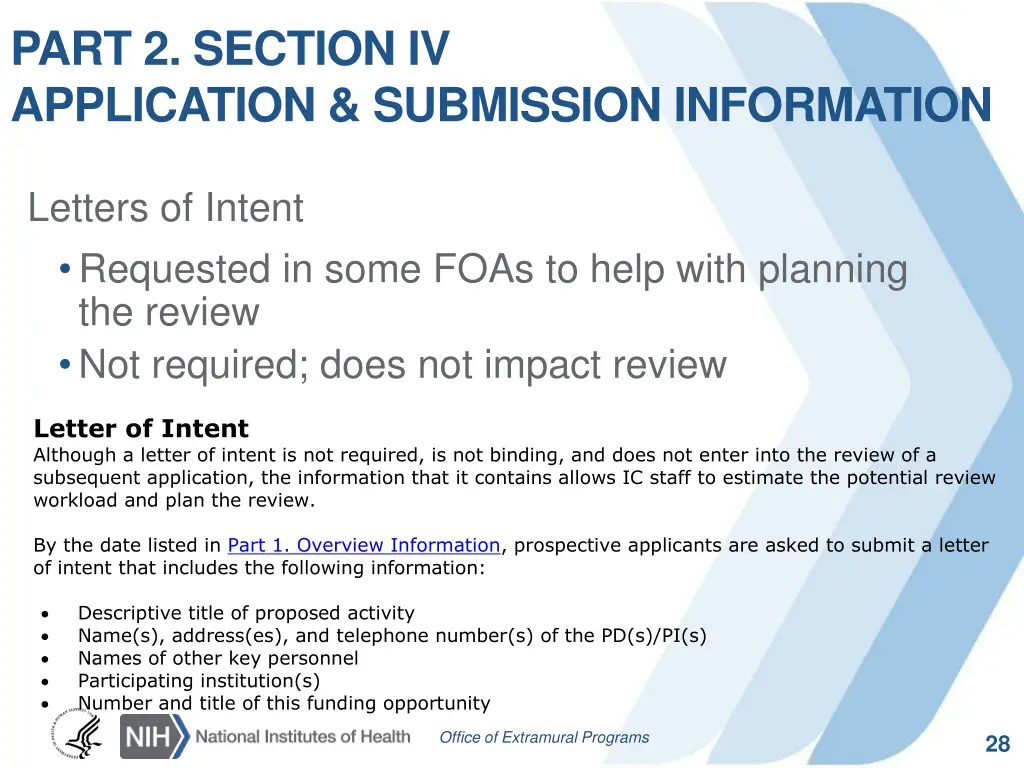 part 2 section iv application submission