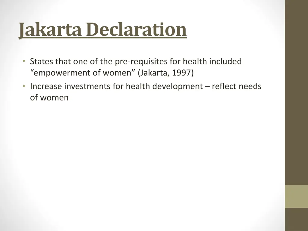 jakarta declaration
