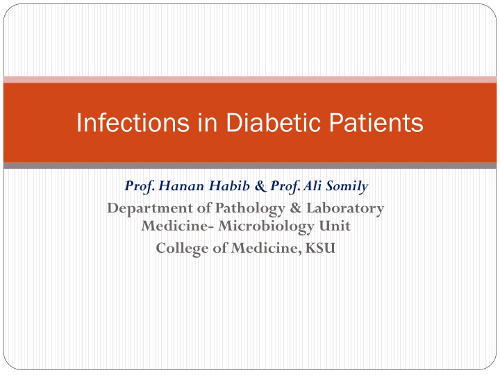 infections in diabetic patients