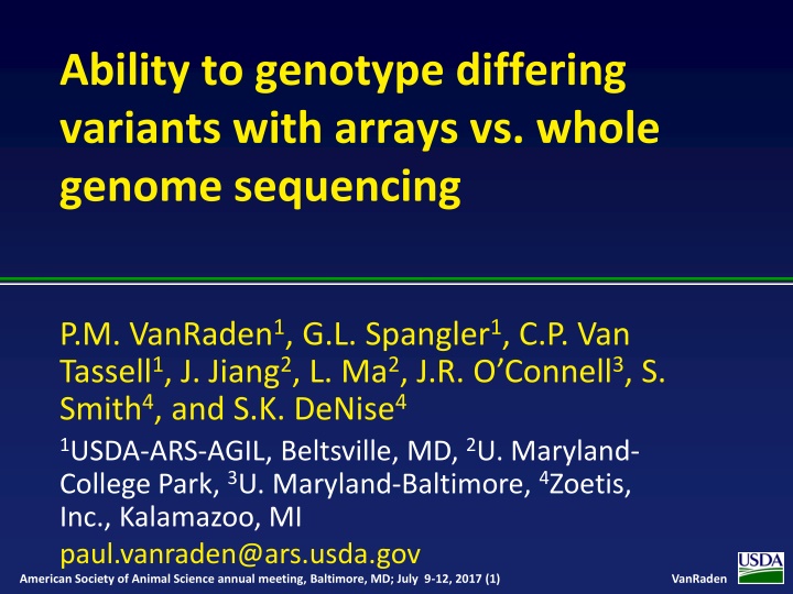ability to genotype differing variants with