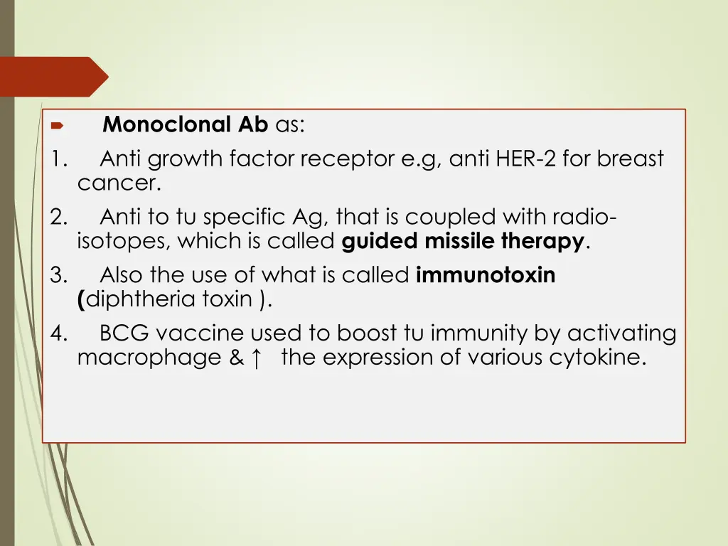 monoclonal ab as anti growth factor receptor