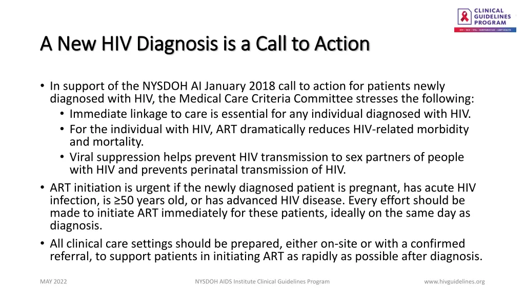 a new hiv diagnosis is a call to action