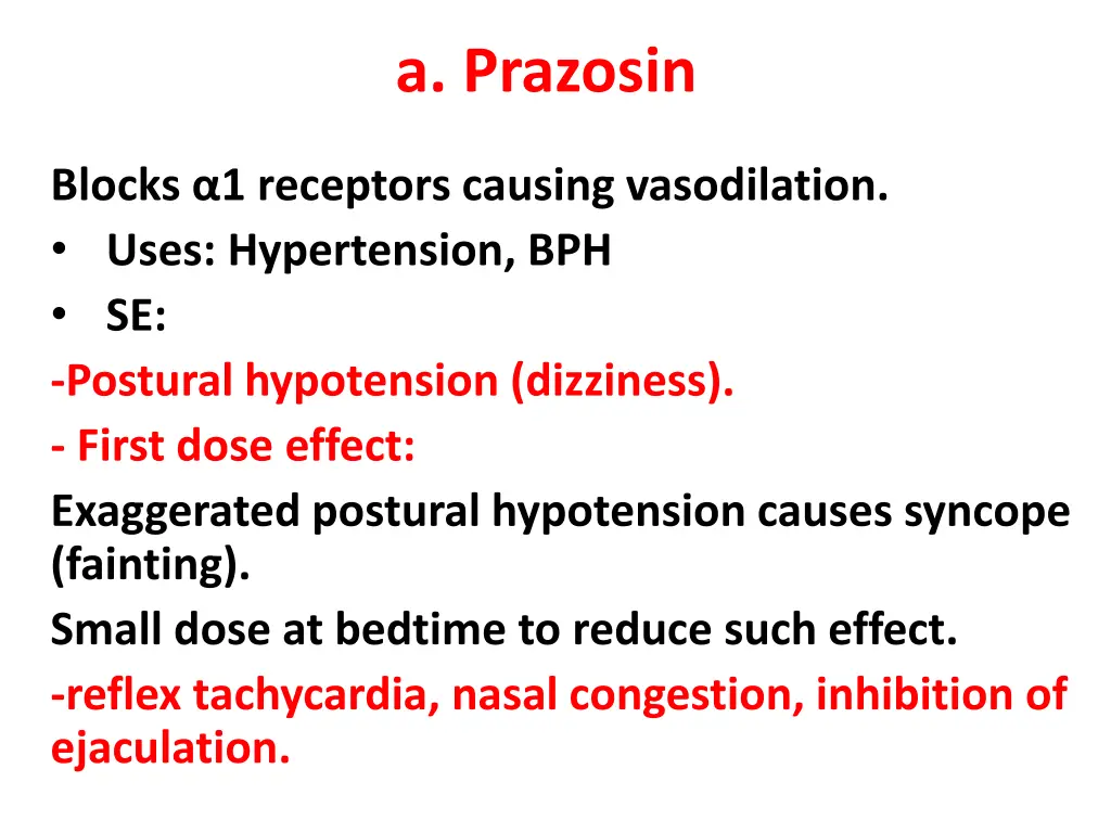 a prazosin