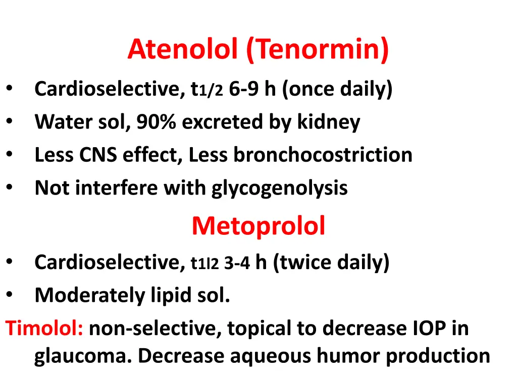 atenolol tenormin