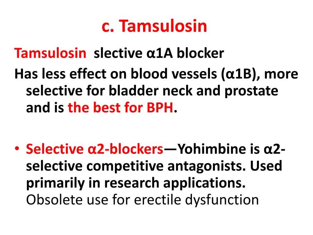 c tamsulosin