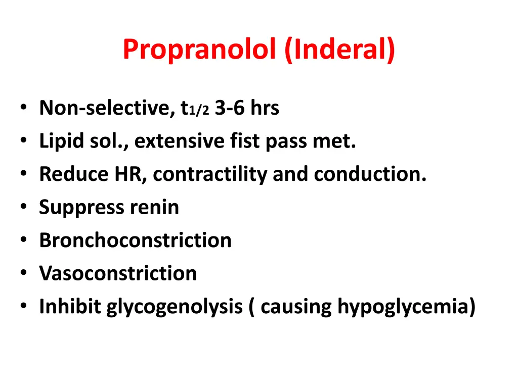 propranolol inderal