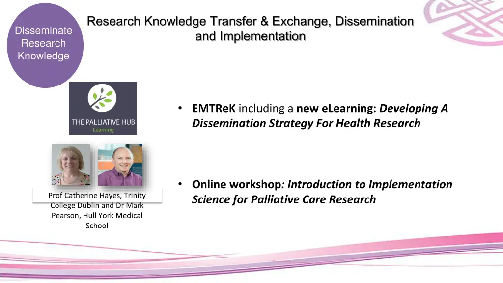 research knowledge transfer exchange
