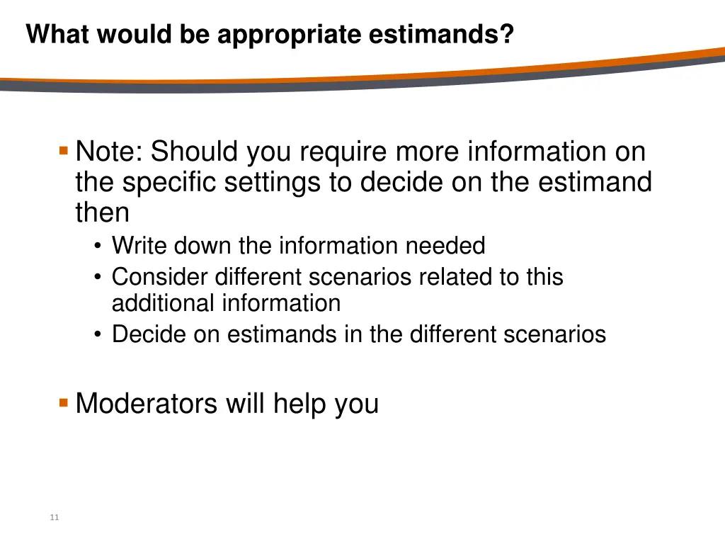 what would be appropriate estimands
