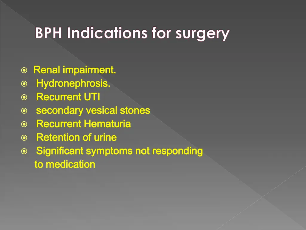 bph indications for surgery