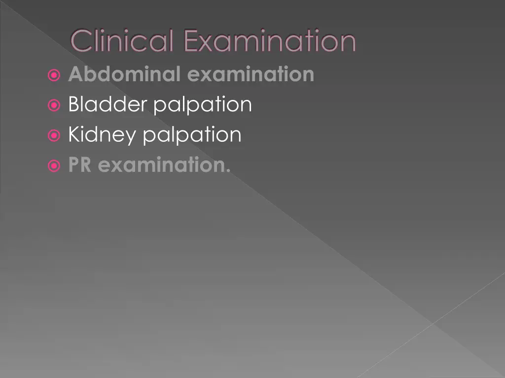 clinical examination abdominal examination
