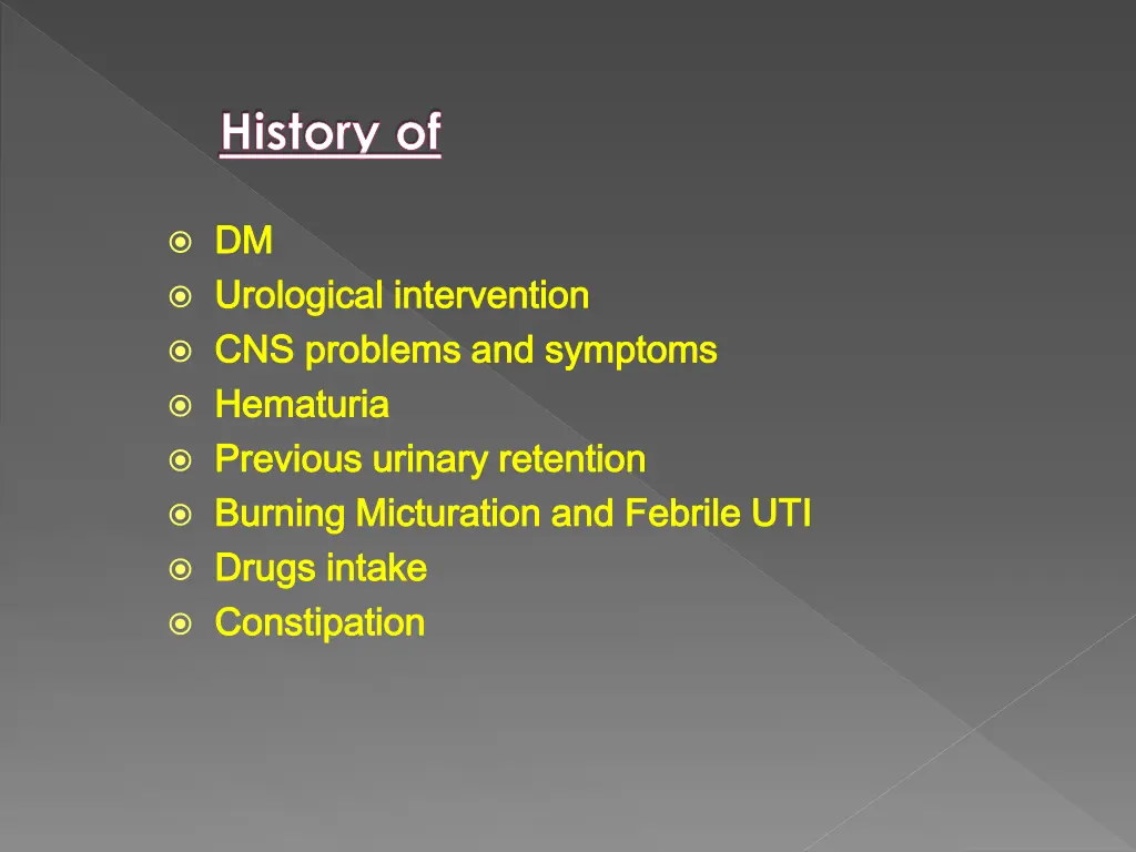 history of