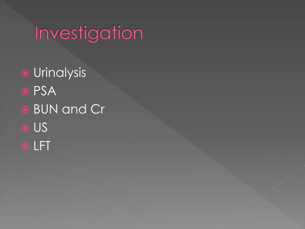 investigation
