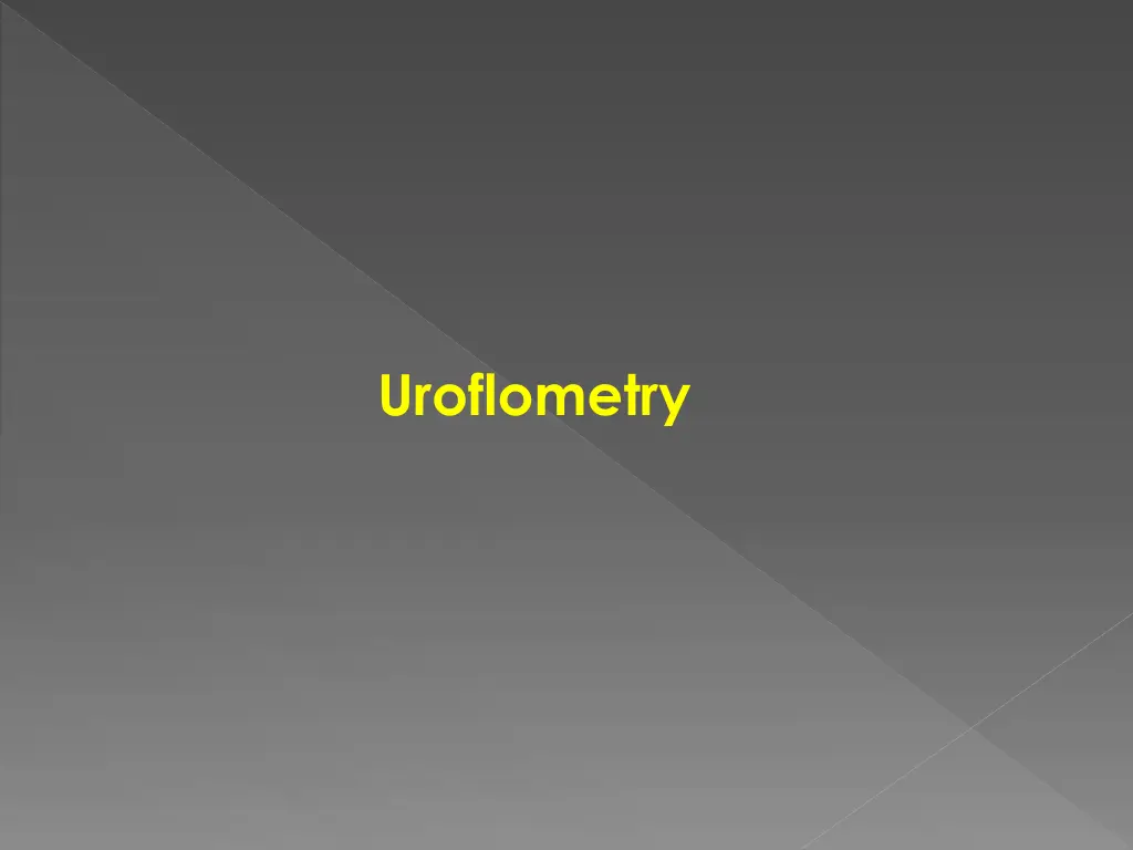 uroflometry
