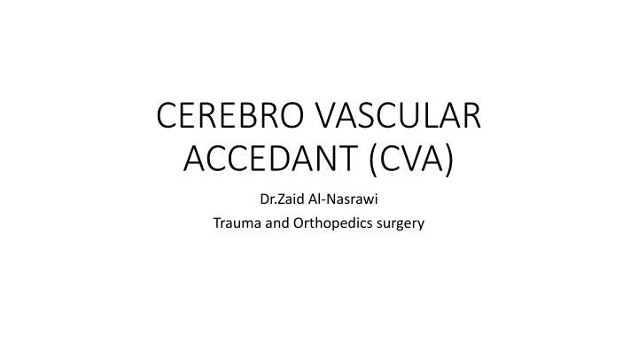cerebro vascular accedant cva
