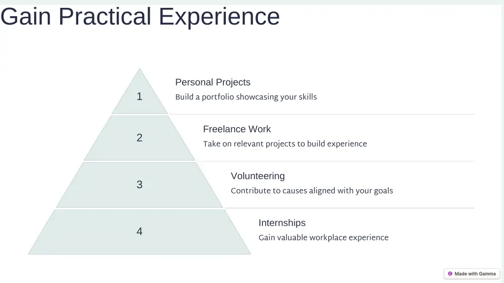 gain practical experience