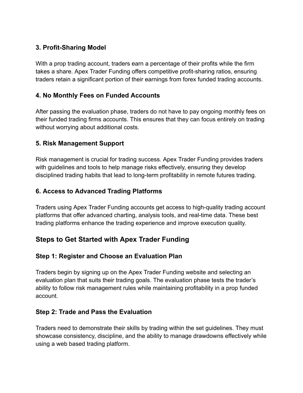 3 profit sharing model with a prop trading