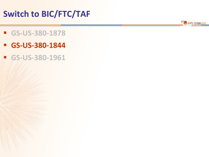 switch to bic ftc taf