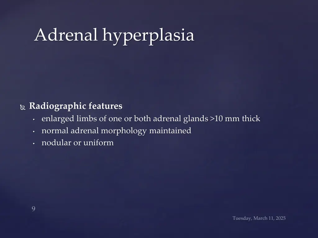 adrenal hyperplasia