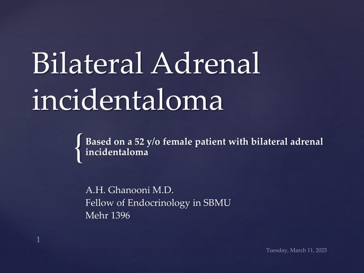 bilateral adrenal incidentaloma