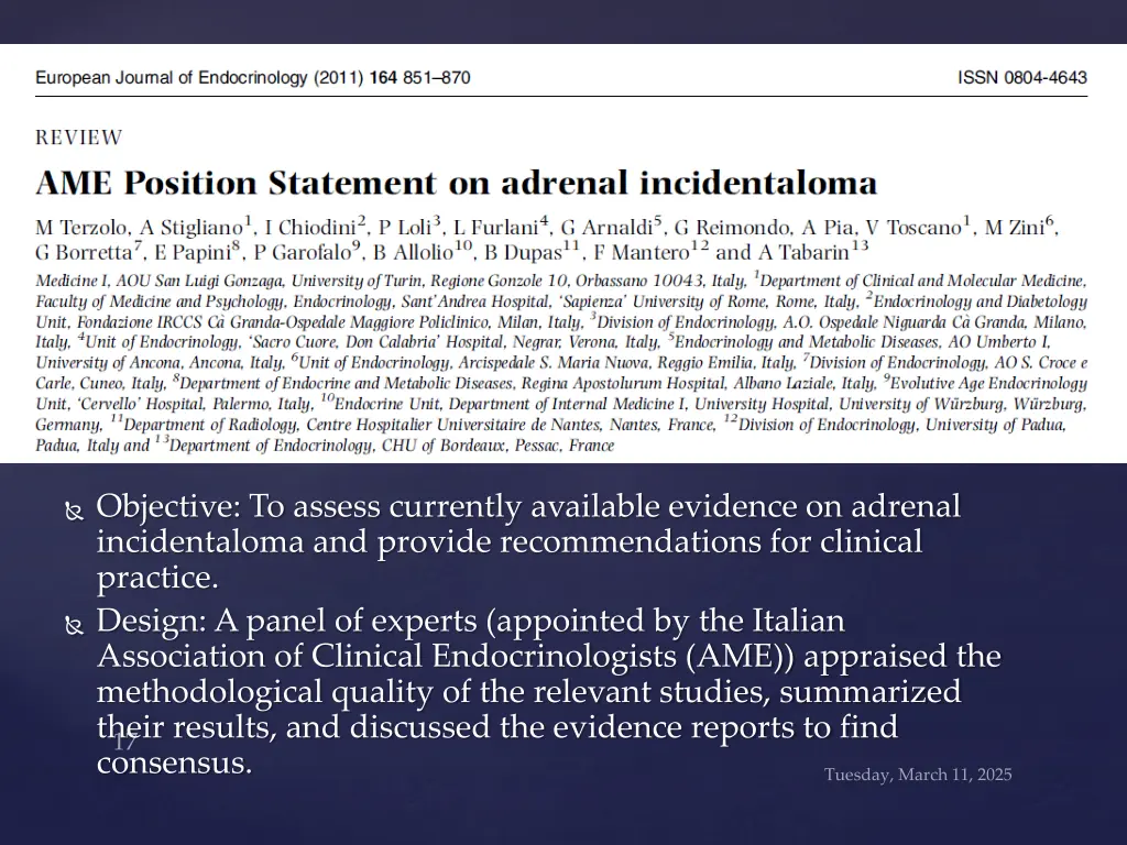 objective to assess currently available evidence