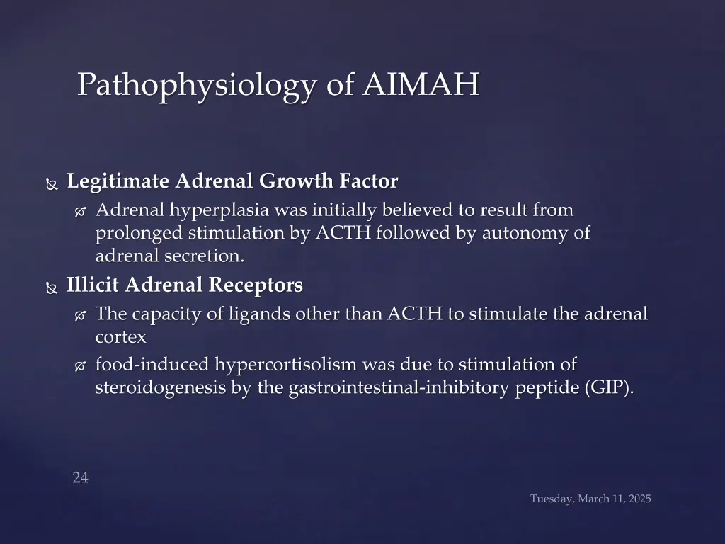 pathophysiology of aimah
