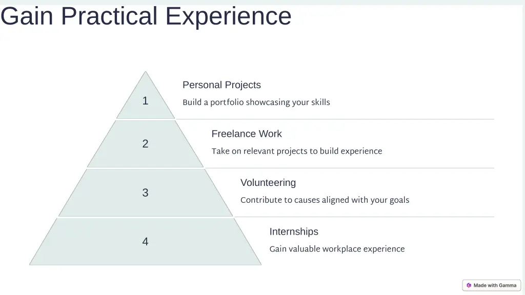gain practical experience