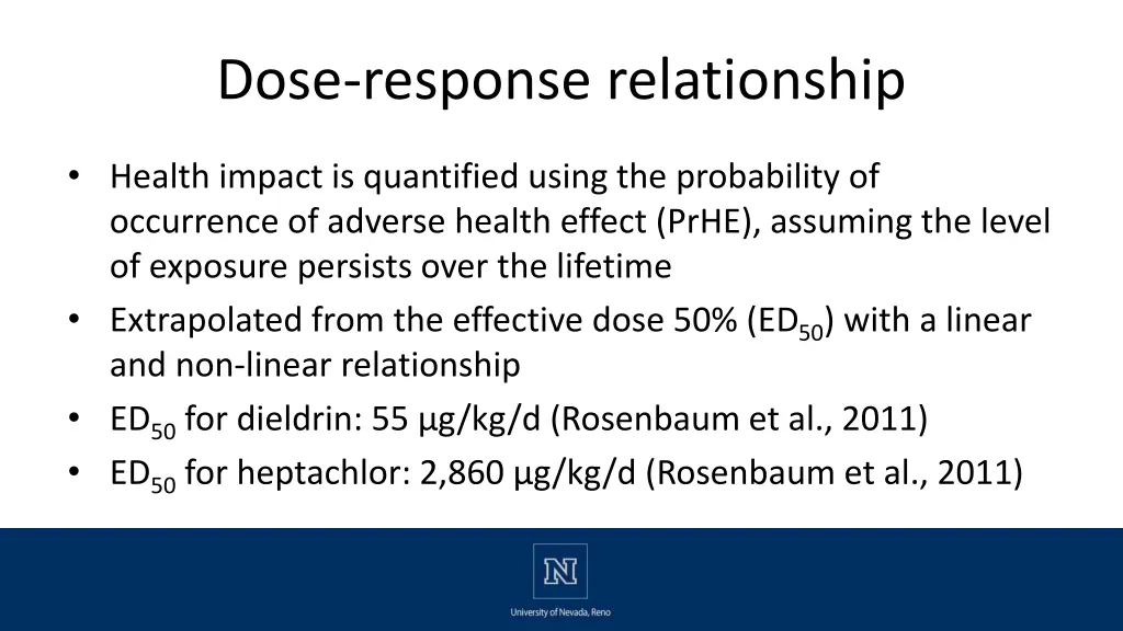 dose response relationship