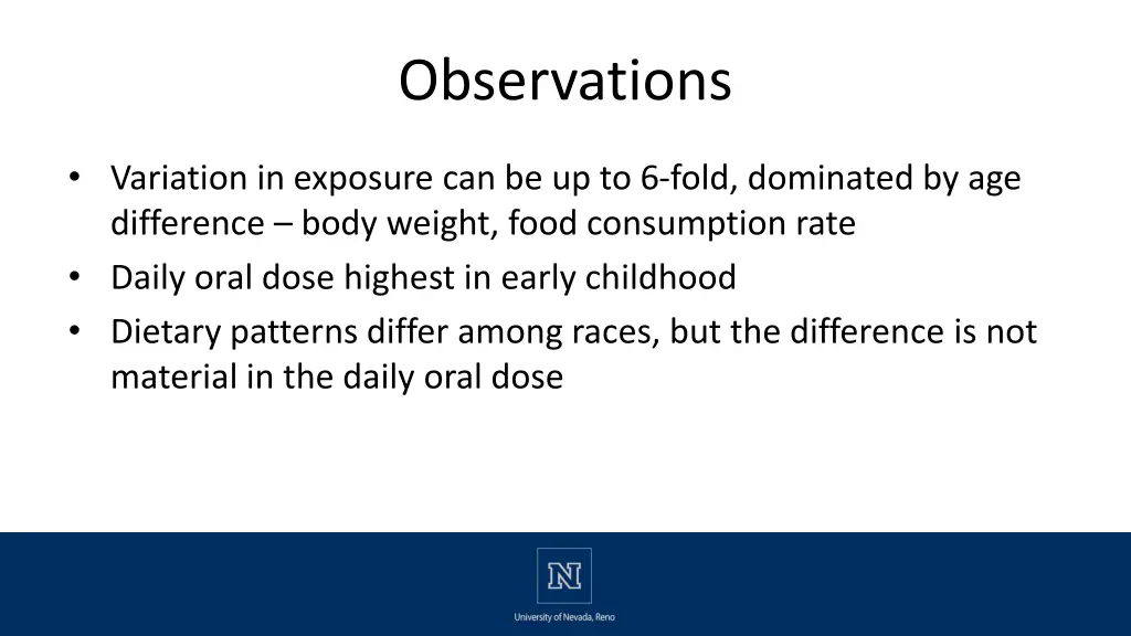 observations