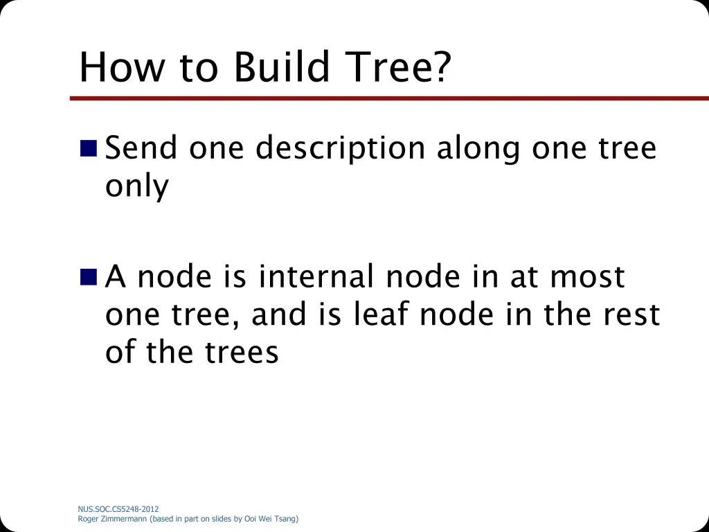 how to build tree