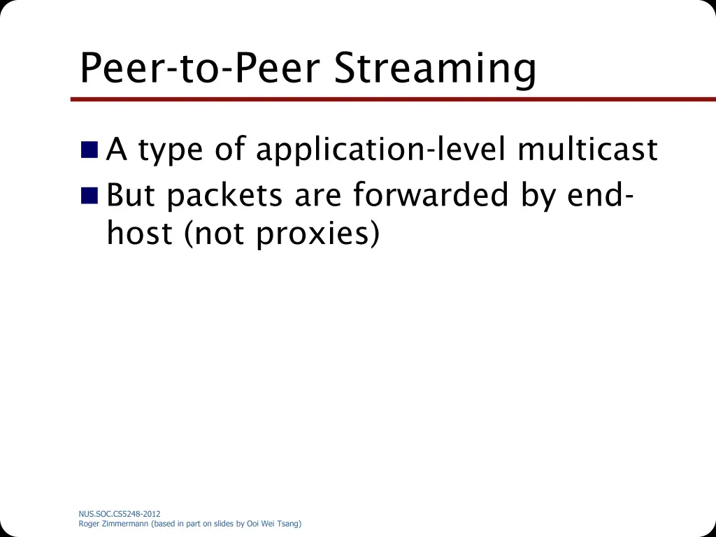 peer to peer streaming 1