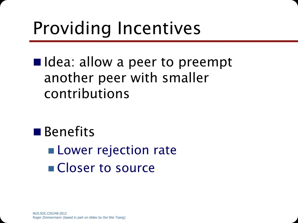 providing incentives