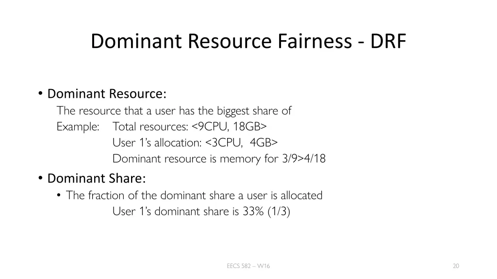 dominant resource fairness drf 1