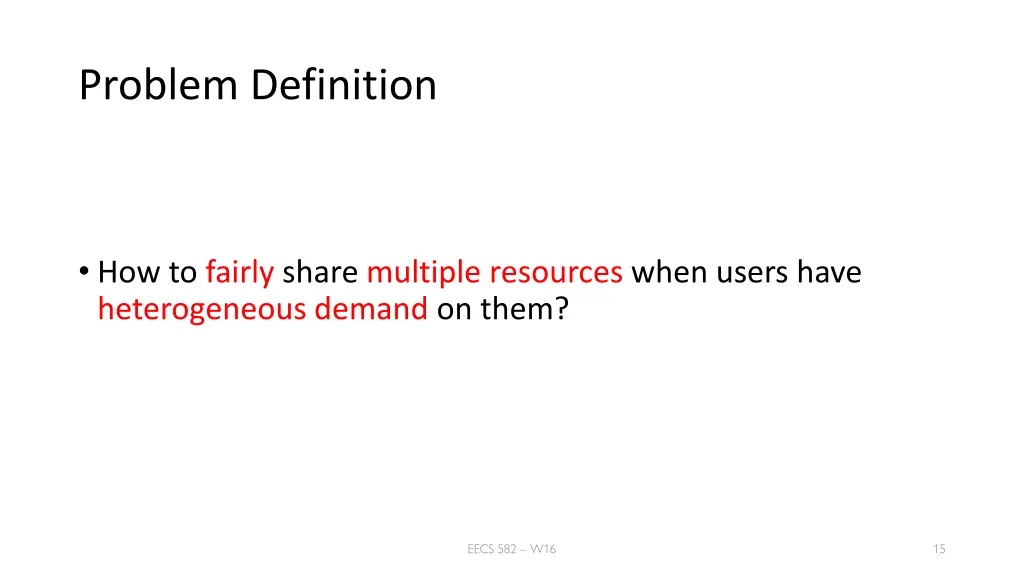 problem definition