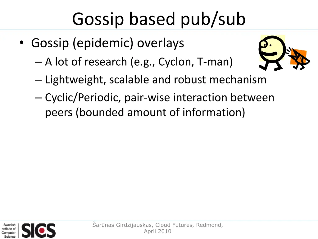 gossip based pub sub