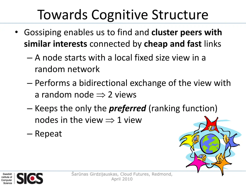 towards cognitive structure