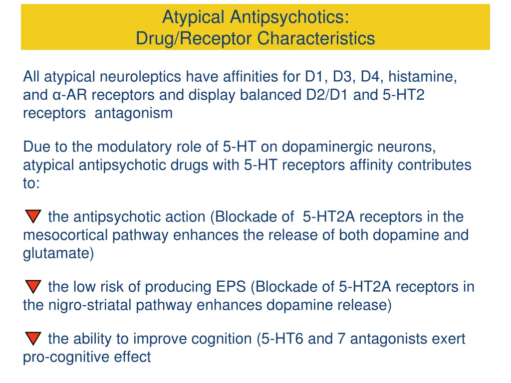 atypical antipsychotics drug receptor