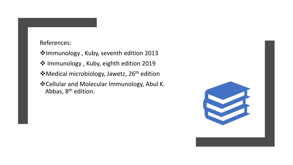 references immunology kuby seventh edition 2013