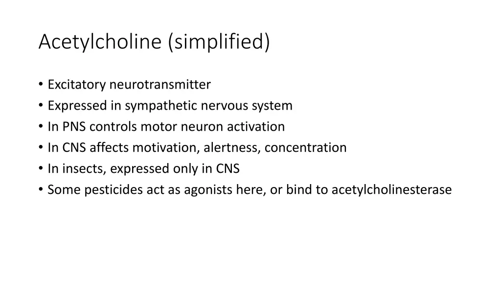 acetylcholine simplified