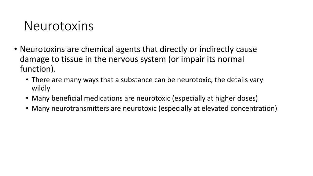 neurotoxins