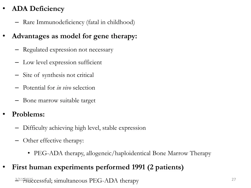 ada deficiency