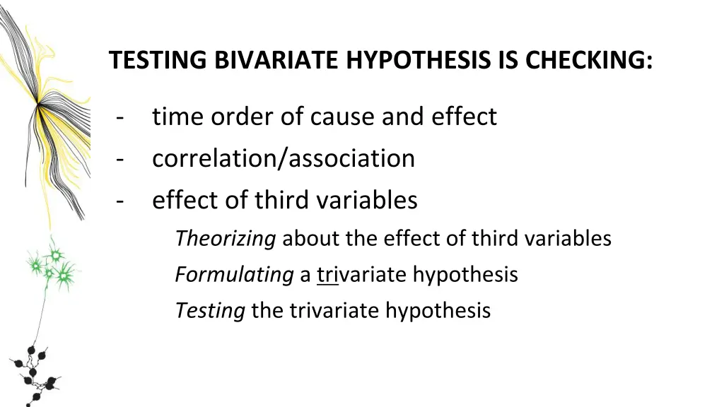 testing bivariate hypothesis is checking 2
