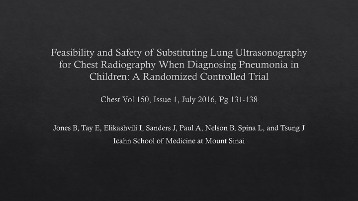 feasibility and safety of substituting lung