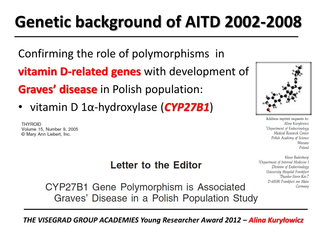 genetic background of aitd 2002 2008 4