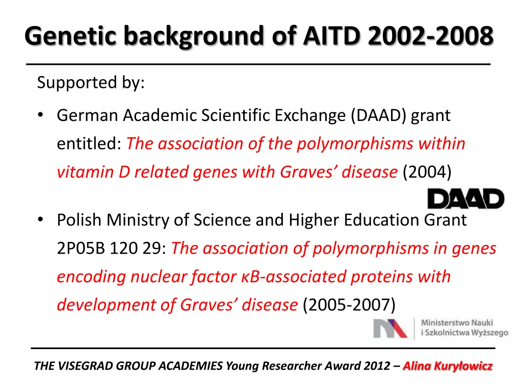 genetic background of aitd 2002 2008 6