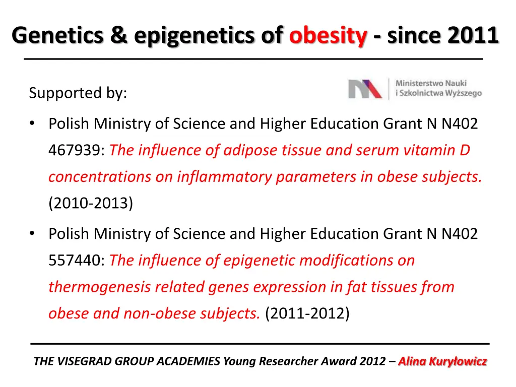 genetics epigenetics of obesity since 2011 1